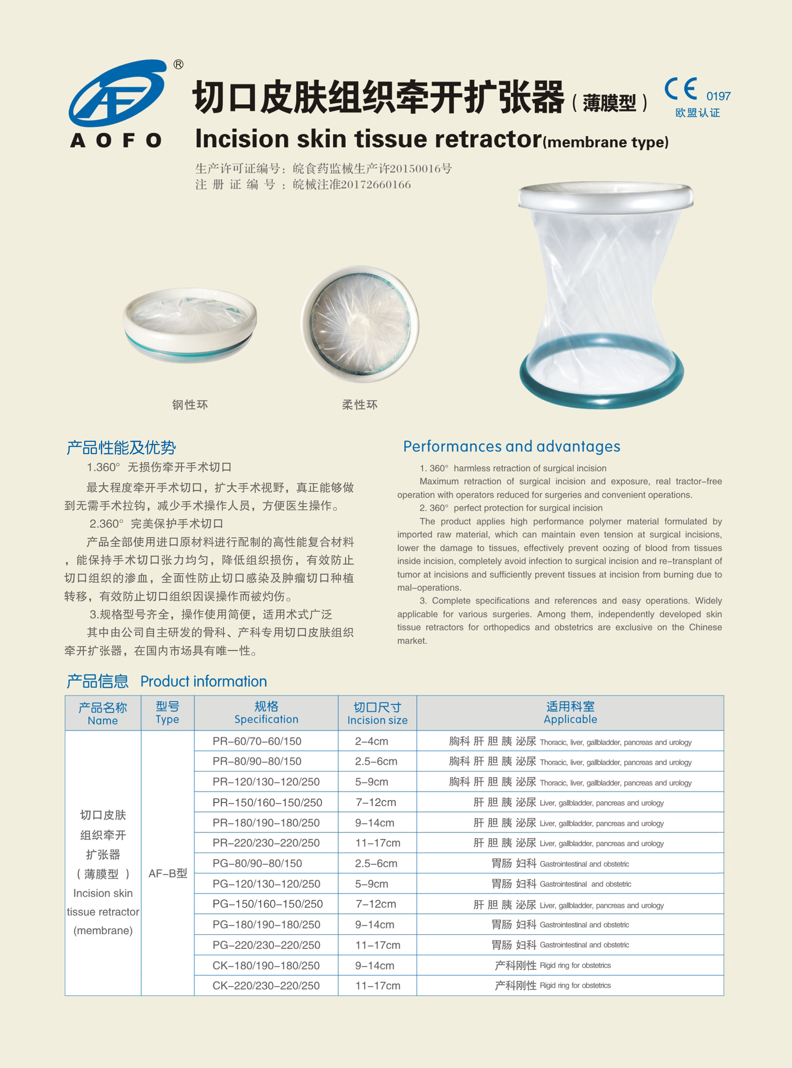 切口皮肤组织牵开扩张器(薄膜型)