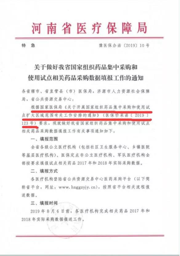 国家紧急发文：各省抓紧报量，快速跟进4+7，联动全国！