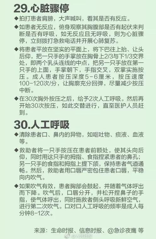 30个生活中的急救常识，关键时刻能救命 | 医学科普