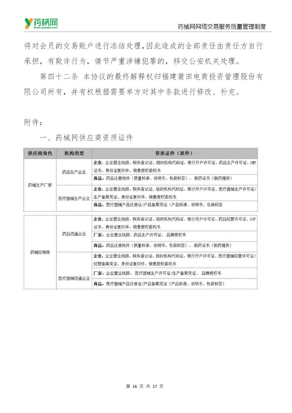 药械网交易总则