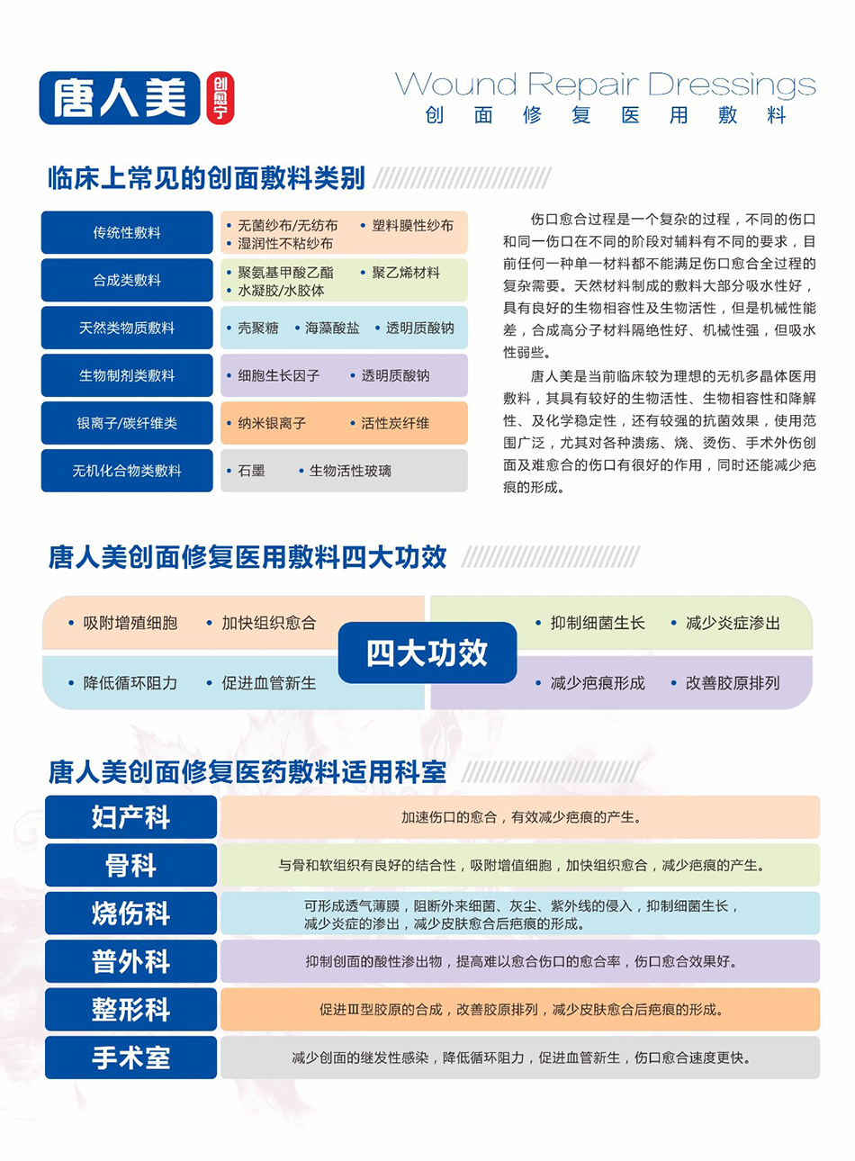 创面修复医用敷料