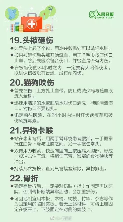 30个生活中的急救常识，关键时刻能救命 | 医学科普