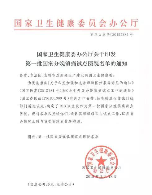 试点医院名单